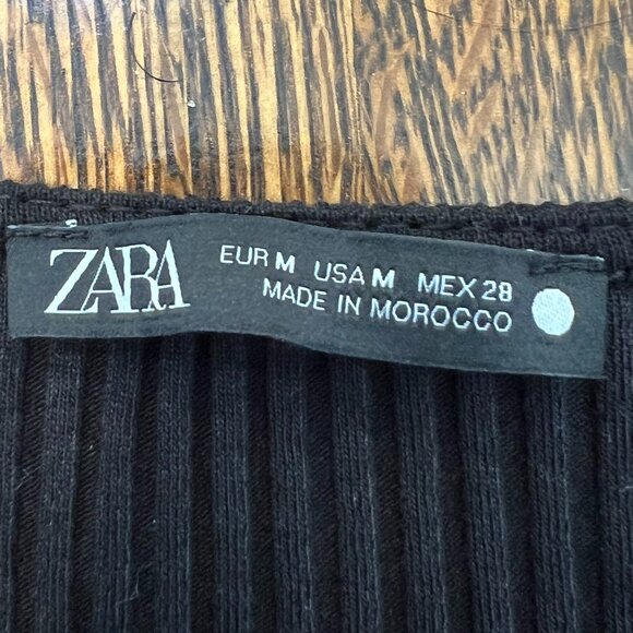 NWOT Black Long Sleeve Bodysuit US Medium - Picture 5 of 6